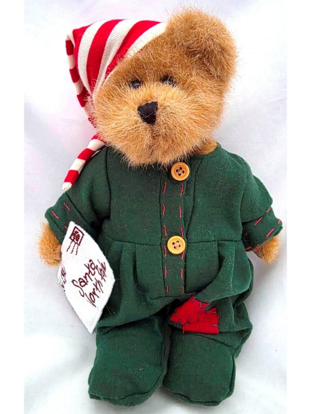 Boyds TED E BEAR plush Christmas Letter to Santa North Pole pjs teddy 904833 10"